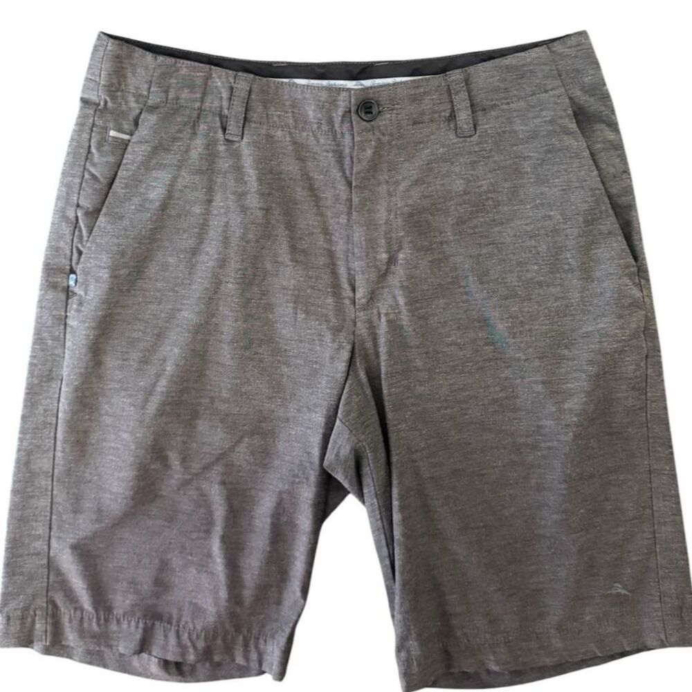 Tommy Bahama Men's Golf Shorts 32 Gray Performance Stretch 10.5" Inseam Active